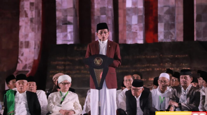 gelar zikir kebangsaan menag bangsa ini berdiri karena doa tokoh agama dan rakyat
