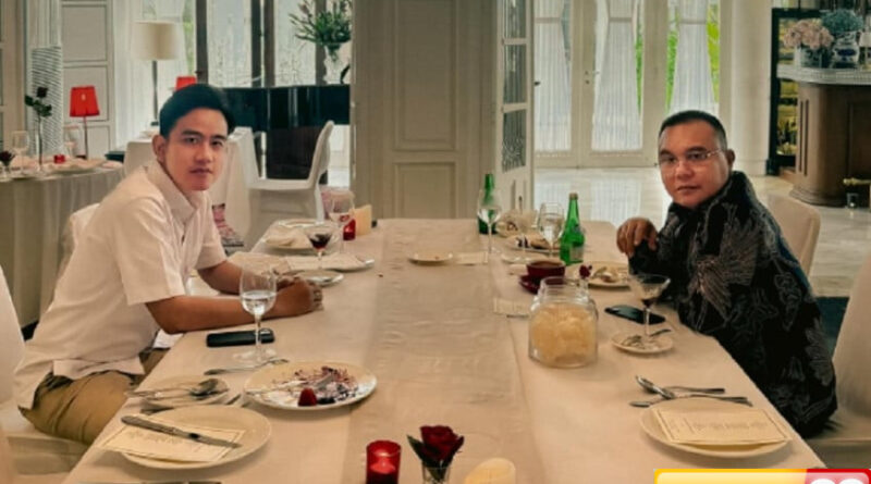 gibran unggah makan siang bareng dasco bahas apa