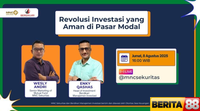 mnc sekuritas dan berdikari manajemen investasi bahas revolusi investasi yang aman di pasar modal dalam instagram live sore ini