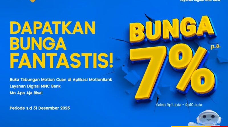 nabung dengan bunga tinggi di tabungan motion cuan mnc bank