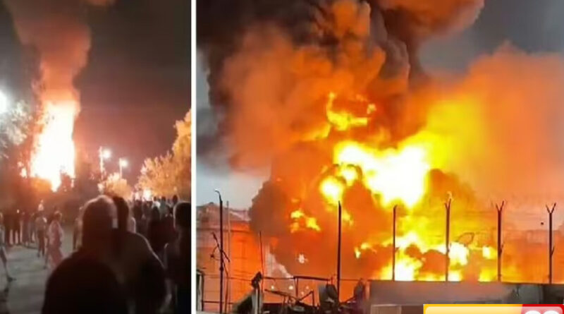 rusia dan ukraina saling serang depot minyak laut hitam terbakar hebat
