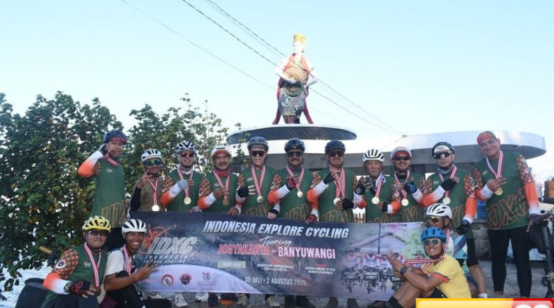 sambut hut ke 80 ri club sepeda idxc idc3 gowes dari banten banyuwangi sejauh 1300 km
